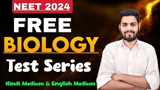 NEET 2024 FREE Biology Test Series  Hindi Medium amp English Medium [upl. by Ahsinned]