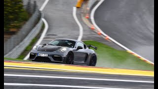 Porsche GT4 RS vs 992 GT3 at SpaFrancorchamps  Serge Track Days GT4RS [upl. by Rianon]