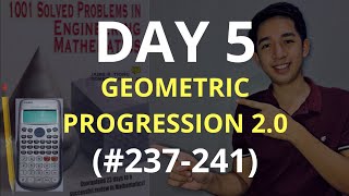 GEOMETRIC PROGRESSION part 2 1001 Solved Problems in Engineering Mathematics DAY 5 237241 [upl. by Nnylaf]