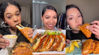 BIRRIA TACOS MUKBANG ASMR TIKTOK FOOD COMPILATION  LUNA ASMR [upl. by Saidnac]