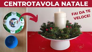 Centrotavola Natalizio Fai da te facilissimo  Natale DIY [upl. by Alliw]