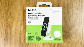 Belkin BoostCharge Pro Convertible Qi2 Magnetic Charging Stand Unboxing [upl. by Cal371]