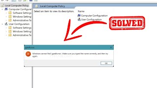Windows Cannot Find gpeditmsc  How to Enable the Group Policy Editor in Windows 10 or 11  2024 [upl. by Hebel]