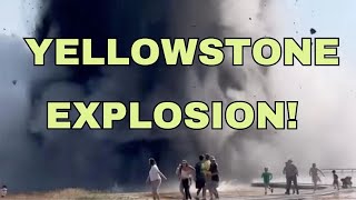 Yellowstones Hydrothermal Explosion Sends Visitors Running Damages Boardwalk Geologist Analysis [upl. by Amias]