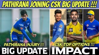 Matheesha Pathirana Injury Latest Update 😱 CSK Impact Players Details  IPL 2024 NEWS [upl. by Eiramanna]