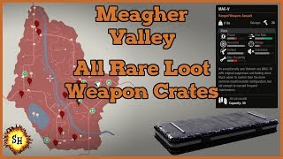 Meagher Valley ► 12 Rare Weapon Crates ► Weapon Cache ► State of Decay 2 [upl. by Aehtorod707]