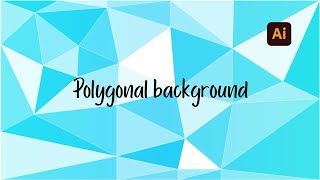 how to make a low poly background  Adobe Illustrator tutorial [upl. by Anilys]