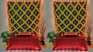 diwali decoration ideas at home festival decoration festival backdrop decoration ideas [upl. by Maltzman]