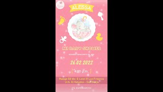 VIDEO INVITACIONES ANIMADAS PARA BABY SHOWER 2024 [upl. by Laven]