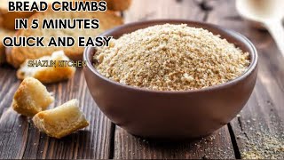 BREAD 🍞 CRUMBS AT HOME 💯  REAL DON’T BUY AT MARKET breadcrumbs breadrecipe cooking [upl. by Leidgam]