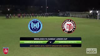 Sunday Junior Cup 2019  Hanworth Sports vs Harefield United Sunday U21s [upl. by Dasi]