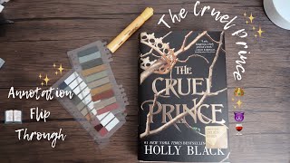 📖annotation flip through the cruel prince👿👑🍷 Bookish ASMR✨ [upl. by Caty]