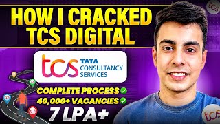 How I Got TCS Digital 7 LPA Offer  Full Roadmap  Strategy to Crack TCS NQT [upl. by Aelem763]