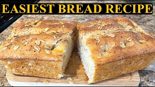 HOMEMADE FLAXSEED BREAD ‼️6 Ingredients‼️EASY RECIPE [upl. by Tnilk808]