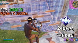 RTX 3060 Ti  Ryzen 5 5600x  240 FPS Stable  Fortnite chapter 5  Performance mode  1920x1080 [upl. by Gnut]