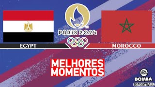 Egito x Marrocos MELHORES MOMENTOS 08082024  JOGOS OLIMPICOS PARIS 2024 Bomba Patch [upl. by Notsecnirp915]