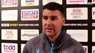 INTERVIEW  David Healy postmatch vs Cliftonville  270424 [upl. by Anaiq745]