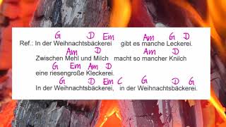 Musikschach  In der Weihnachtsbäckerei  Karaoke  Campfire Stile [upl. by Melborn]