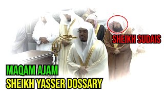 Sheikh Yasser Dossary leads Sheikh Sudais in Salah as he recites from Surah AlMaidah in Maqam Ajam [upl. by Philander]