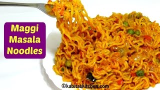 Maggi Masala Recipe  Maggi banane ki recipe  Maggi Recipe in hindi  Veg Maggi  kabitaskitchen [upl. by Kennie]