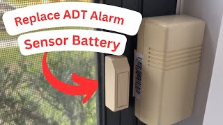 Change ADT Alarm Sensor Battery  Replace Your ADT Window Sensor Battery  diy alarm battery [upl. by Natsirc484]