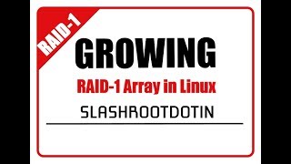 How to Grow RAID 1 Array in redhat Enterprise Linux [upl. by Naivad]