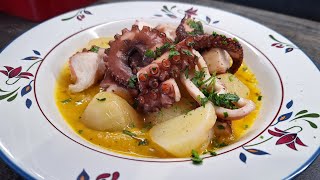 Polpo e Patate CALDO con Crema di Verdure 😋🥔🐙 [upl. by Eneloj]