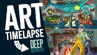 Deep Regrets Art Timelapse [upl. by Odlaumor]