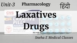 Laxatives Drugs in Hindi  Pharmacology [upl. by Eibbed]