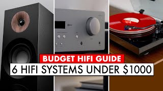 HiFi Starter Kits TOP SIX Home Stereo System UNDER 1000 [upl. by Terence]