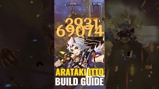 How to Build Arataki Itto  Artifacts amp Weapons  Genshin Impact [upl. by Annodam]