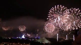 New Years Eve 2016 Fireworks Show at Walt Disney World from Disneys Bay Lake Tower [upl. by Ocin507]