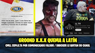 GROOND VS LATÍN SE METIO CON EL JEFE  CMLL VS COMUNICADOS FALSOS  QUE PASO CON EL CANAL DE SHOCKER [upl. by Eileme]