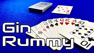 How To Play Gin Rummy  Card Games for 2 Players [upl. by Alisen632]