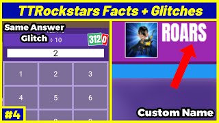 TTROCKSTARS FACTS AND GLITCHES 4 [upl. by Koosis794]