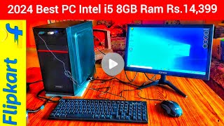 Computer Setup at Home Desktop Best 2024 Cheapest Entwino Zebronics Flipkart PC Review Office work [upl. by Vezza24]