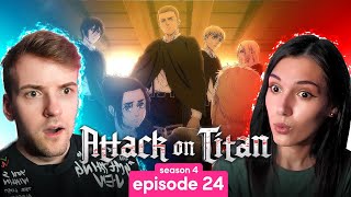 Attack on Titan  Season 4 Episode 24 REACTION [upl. by Ramaj491]