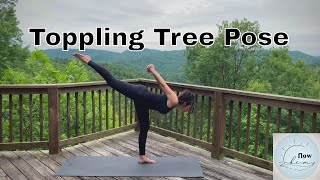 Toppling Tree Pose  One Minute Yoga  Yoga Flow With Kim [upl. by Eli]