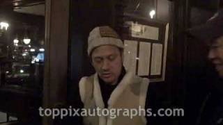 Rob Schneider  Signing Autographs at New York City Restaurant [upl. by Dyraj]