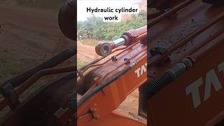 Hydraulic cylinder working excavator [upl. by Agace]