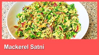 How to make Mackerel Satni by SK Kitchen easy cook for beginners [upl. by Follmer]