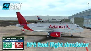 RFS  Real flight simulator –AviancaEI Dorado to AlfonsoFull flightA319FullHDReal Route [upl. by Ahsemrac]