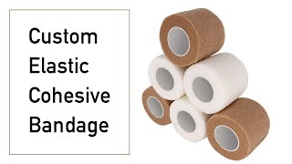 Custom Elastic Cohesive Bandage  Active SelfAdhesive Bandage Tape [upl. by Llekcir]