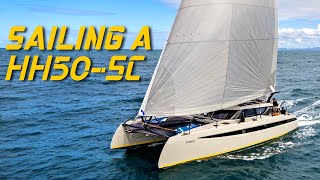 TEST SAILING a HH50 SC Performance Catamaran Synergy [upl. by Brantley]