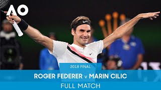 Roger Federer v Marin Cilic Full Match  Australian Open 2018 Final [upl. by Akeryt]