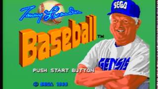 Tommy Lasorda Baseball  Played On Original Sega Genesis [upl. by Kallman]