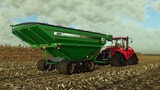 Harvest on Larson farms 16x  FS22 [upl. by Avert529]