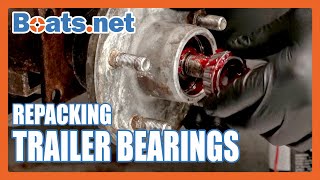 How to Repack Trailer Wheel Bearings  How to Grease Wheel Bearings  Boatsnet [upl. by Stockmon]