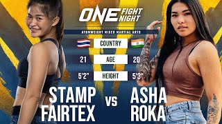 Stamp Fairtex vs Asha Roka  Full Fight Replay [upl. by Seagrave705]