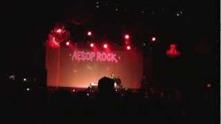 Aesop Rock Daylight  Live at Fillmore West 2012 [upl. by Adiazteb]